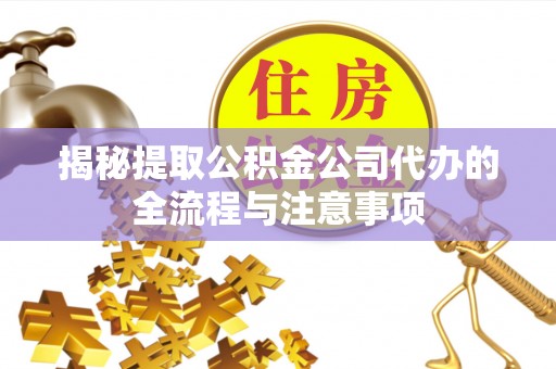 雾台揭秘提取公积金公司代办的全流程与注意事项